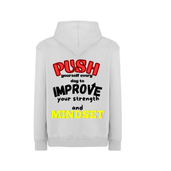 sudadera push yourself blanca